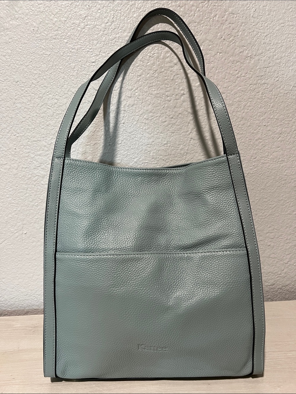 Kattee shoulder bag, Leather Tote Bag in Sage Green New without tag.